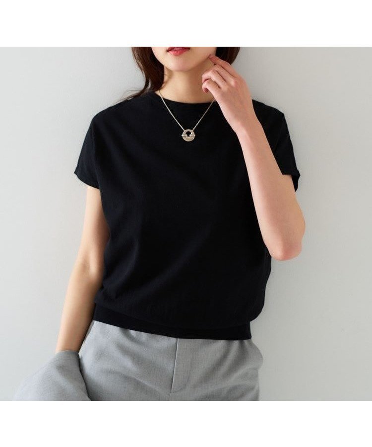 【アンタイトル/UNTITLED】の【11色展開/コットン100/アンサンブル可能】 プルオーバーニット インテリア・キッズ・メンズ・レディースファッション・服の通販 founy(ファニー) 　ファッション　Fashion　レディースファッション　Fashion for Women　トップス・カットソー　Cut & Sew Tops　ニット　Knit Tops & Sweaters　アンサンブルニット　Knit Ensembles & Twin Sets　カジュアルプルオーバー・ニットトップス　Pullovers & Knit Tops / Casual Pullovers　アクセサリー　Fashion Accessories　アンサンブル　Ensemble Set　インド　Indian Textile　インナー　Innerwear　カーディガン　Cardigan, Knitwear　コンパクト　Compact, Small Size　シンプル　Simple, Minimal　ジャケット　Jacket, Outerwear　スマート　Smart, Elegant　スリーブ　Sleeve, Long Sleeve / Short Sleeve　デニム　Denim, Jeans Material　フレンチ　French, French Style　ベーシック　Basic, Essential　別注　Limited Edition, Custom Order　ロング　Long, Long-Length　おすすめ　Recommended / Our Picks　夏　Summer　ブラック|ID: prp329100004774929 ipo3291000000034610158