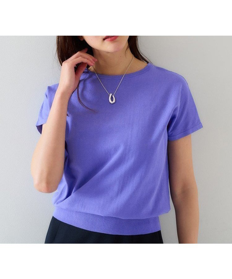 【アンタイトル/UNTITLED】の【11色展開/コットン100/アンサンブル可能】 プルオーバーニット インテリア・キッズ・メンズ・レディースファッション・服の通販 founy(ファニー) 　ファッション　Fashion　レディースファッション　Fashion for Women　トップス・カットソー　Cut & Sew Tops　ニット　Knit Tops & Sweaters　アンサンブルニット　Knit Ensembles & Twin Sets　カジュアルプルオーバー・ニットトップス　Pullovers & Knit Tops / Casual Pullovers　アクセサリー　Fashion Accessories　アンサンブル　Ensemble Set　インド　Indian Textile　インナー　Innerwear　カーディガン　Cardigan, Knitwear　コンパクト　Compact, Small Size　シンプル　Simple, Minimal　ジャケット　Jacket, Outerwear　スマート　Smart, Elegant　スリーブ　Sleeve, Long Sleeve / Short Sleeve　デニム　Denim, Jeans Material　フレンチ　French, French Style　ベーシック　Basic, Essential　別注　Limited Edition, Custom Order　ロング　Long, Long-Length　おすすめ　Recommended / Our Picks　夏　Summer　ブルーパープル|ID: prp329100004774929 ipo3291000000034610168