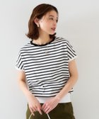 【アンタイトル/UNTITLED】の【11色展開/コットン100/アンサンブル可能】 プルオーバーニット ホワイト×ブラック|ID: prp329100004774929 ipo3291000000034610170