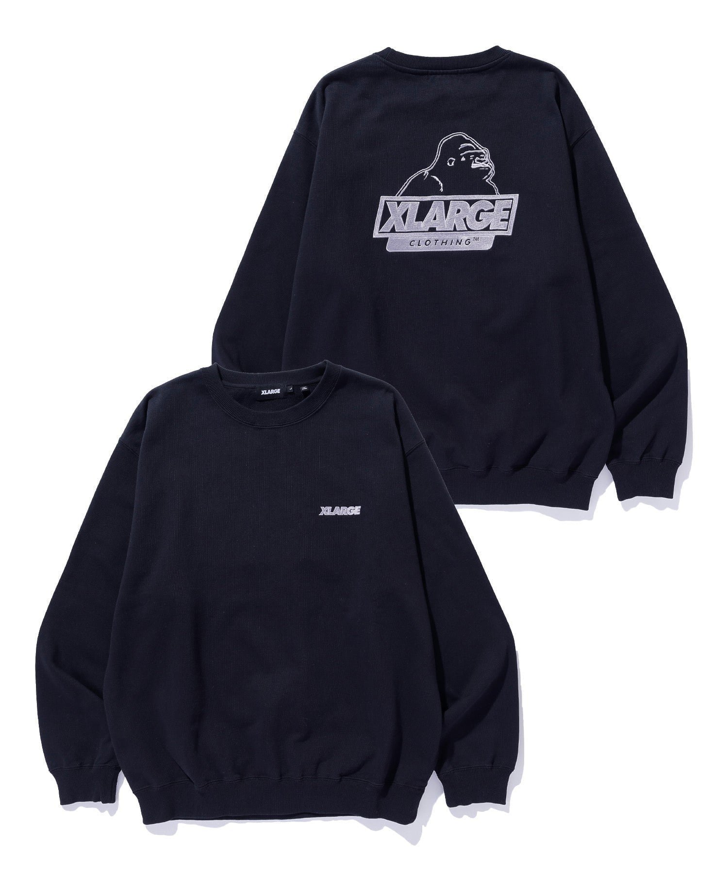 【エクストララージ/XLARGE】のSLANTED OG CREWNECK SWEATSHIRT インテリア・キッズ・メンズ・レディースファッション・服の通販 founy(ファニー) ファッション Fashion レディースファッション Fashion for Women トップス・カットソー Cut & Sew Tops シャツ・ブラウス・オフィスカジュアル Elegant Blouses & Button-Ups レディースパーカー・カジュアルフーディー Casual Hoodies & Sweatshirts ロングTシャツ・Tシャツ Longline T-Shirts & Tees スウェット・クルーネックトップス Sweatshirts & Crewnecks / Relaxed Fit Sweat Tops ベーシック Basic, Essential ロング Long, Long-Length BLACK|ID: prp329100004774931 ipo3291000000034808637