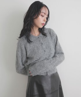 【リアン/Lian】のシャギーポロニットカーディガン 人気、トレンドファッション・服の通販 founy(ファニー) ファッション Fashion レディースファッション Fashion for Women トップス・カットソー Cut & Sew Tops ニット Knit Tops & Sweaters カーディガン・羽織り Layered Style Cardigans カーディガン Cardigan, Knitwear フェザー Feather, Feather Detail |ID:prp329100004774955