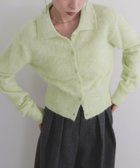 【リアン/Lian】のシャギーポロニットカーディガン 人気、トレンドファッション・服の通販 founy(ファニー) ファッション Fashion レディースファッション Fashion for Women トップス・カットソー Cut & Sew Tops ニット Knit Tops & Sweaters カーディガン・羽織り Layered Style Cardigans カーディガン Cardigan, Knitwear フェザー Feather, Feather Detail thumbnail ライム|ID: prp329100004774955 ipo3291000000034689461