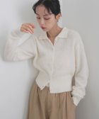 【リアン/Lian】のシャギーポロニットカーディガン 人気、トレンドファッション・服の通販 founy(ファニー) ファッション Fashion レディースファッション Fashion for Women トップス・カットソー Cut & Sew Tops ニット Knit Tops & Sweaters カーディガン・羽織り Layered Style Cardigans カーディガン Cardigan, Knitwear フェザー Feather, Feather Detail thumbnail オフホワイト|ID: prp329100004774955 ipo3291000000034689462