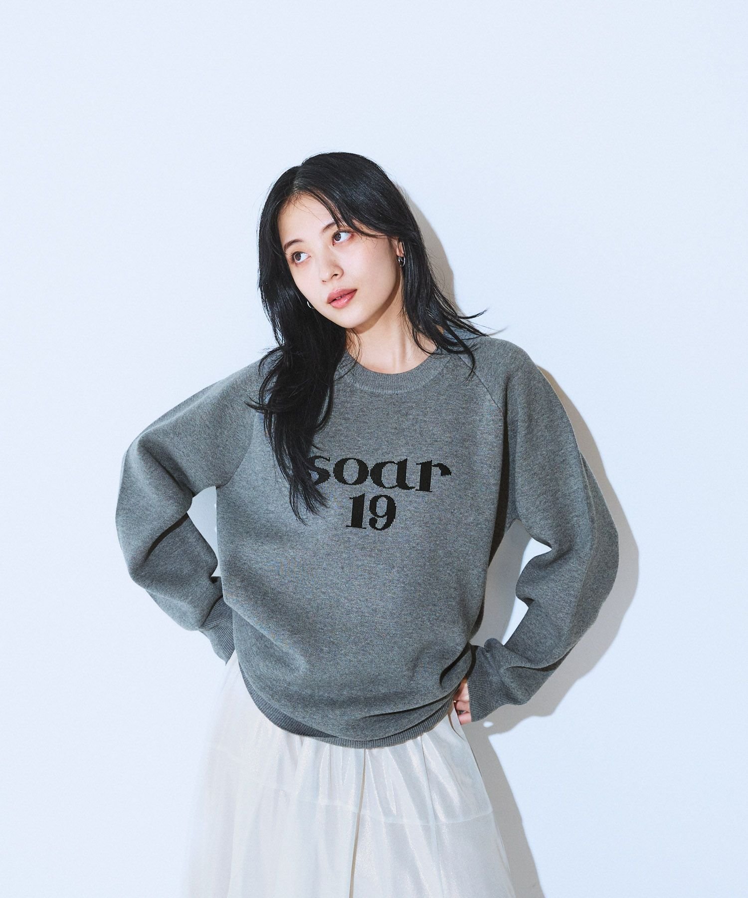 【ジーナシス/JEANASiS】の選べるサイズ/12G Wフェイスロゴプルオーバー インテリア・キッズ・メンズ・レディースファッション・服の通販 founy(ファニー) 　ファッション　Fashion　レディースファッション　Fashion for Women　トップス・カットソー　Cut & Sew Tops　カジュアルプルオーバー・ニットトップス　Pullovers & Knit Tops / Casual Pullovers　ショート　Short, Short Length　スリーブ　Sleeve, Long Sleeve / Short Sleeve　デニム　Denim, Jeans Material　トレンド　Trend, Trending Now　フェミニン　Feminine, Girly　フラット　Flat, Flat Shoes　フレア　Flare, Flared　ベーシック　Basic, Essential　ボトム　Bottoms, Lower Wear　ロング　Long, Long-Length　グレー|ID: prp329100004774961 ipo3291000000034610628