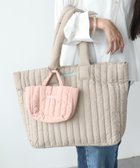 【スリーフォータイム/Three Four Time】のThree Four Time/BIGキルト親子BAG グレージュ|ID: prp329100004774964 ipo3291000000034610666