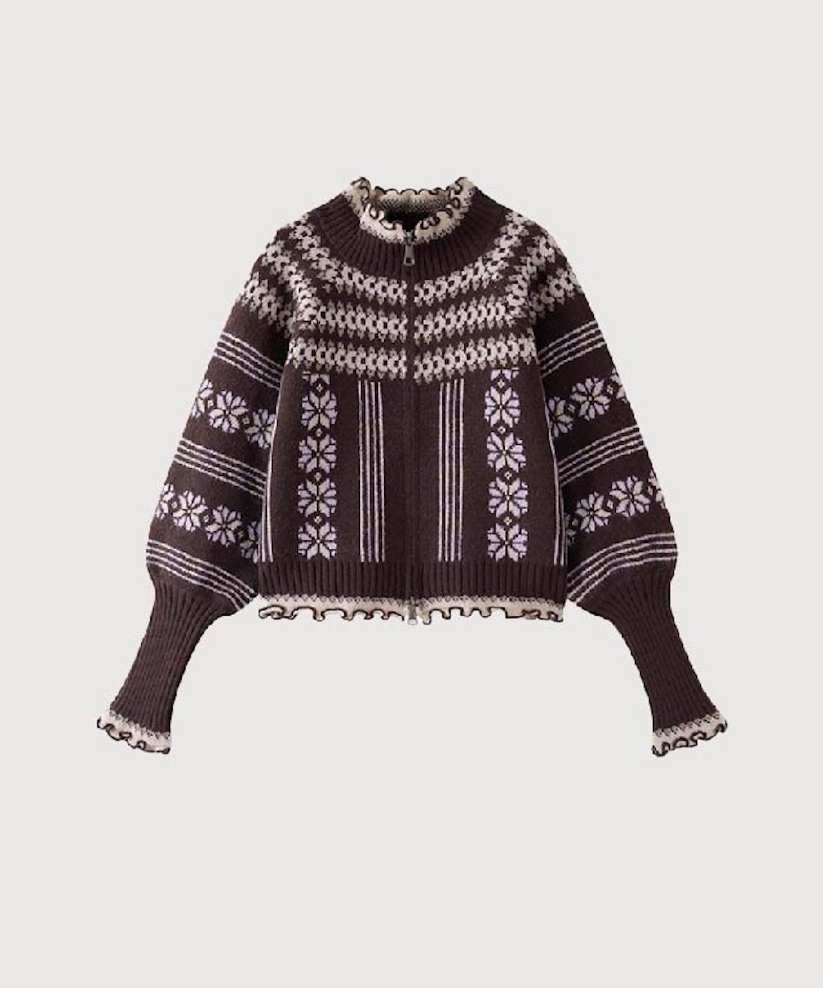 【ラ ポム プチ/LA POMME petit】のJacquard Cardigan With Shawl インテリア・キッズ・メンズ・レディースファッション・服の通販 founy(ファニー) 　ファッション　Fashion　レディースファッション　Fashion for Women　トップス・カットソー　Cut & Sew Tops　カーディガン・羽織り　Layered Style Cardigans　おすすめ　Recommended / Our Picks　カーディガン　Cardigan, Knitwear　キャミワンピース　Cami Dress, Slip Dress　クール　Cool, Chic　ショール　Shawl, Wrap　ジャカード／ジャガード　Jacquard, Woven Pattern　スキニーデニム　Skinny Jeans, Slim Jeans　スタイリッシュ　Stylish, Fashionable　ワイド　Wide, Wide Fit　秋　Autumn　Coffee|ID: prp329100004774975 ipo3291000000034813542