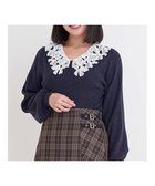 【ジェイ アンド シュプール/Re J&SUPURE】のレース襟ニットトップス 人気、トレンドファッション・服の通販 founy(ファニー) ファッション Fashion レディースファッション Fashion for Women トップス・カットソー Cut & Sew Tops ニット Knit Tops & Sweaters フェミニン Feminine, Girly フレア Flare, Flared モチーフ Motif, Design Theme リブニット Rib Knit, Ribbed Knit リボン Ribbon, Bow レース Lace, Lace Fabric ワイド Wide, Wide Fit おすすめ Recommended / Our Picks エレガント 上品 Elegant ビジネス 仕事 通勤 Business / Work / Commuting thumbnail 紺|ID: prp329100004774986 ipo3291000000034611017