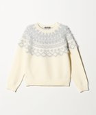 【ユナイテッドアローズ/UNITED ARROWS】のフェザー ノルディックニット -ウォッシャブル- A DAY IN THE LIFE 人気、トレンドファッション・服の通販 founy(ファニー) ファッション Fashion レディースファッション Fashion for Women トップス・カットソー Cut & Sew Tops ニット Knit Tops & Sweaters ウォッシャブル Machine Washable トレンド Trend, Trending Now バランス Balance, Style Balance フェザー Feather, Feather Detail フェザーヤーン Feather Yarn, Fluffy Yarn フレア Flare, Flared モチーフ Motif, Design Theme リボン Ribbon, Bow アウトレット Outlet / Clearance エレガント 上品 Elegant ビジネス 仕事 通勤 Business / Work / Commuting thumbnail OFF WHITE|ID: prp329100004775030 ipo3291000000034611368