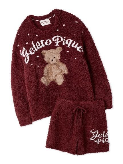 【ジェラート ピケ/gelato pique】の【ONLINE限定】【HOLIDAY】ジェラートスノーベアジャガードプルオーバー ショートパンツ インテリア・キッズ・メンズ・レディースファッション・服の通販 founy(ファニー) 　ファッション　Fashion　レディースファッション　Fashion for Women　パンツ　Pants & Trousers　ショートパンツ・ハーフパンツ　High-Waisted & Relaxed Shorts　ショート　Short, Short Length　スマート　Smart, Elegant　セットアップ　Set-Up, Coordinated Outfit　フロント　Front, Front Design　ポケット　Pocket, Pocket Detail　おすすめ　Recommended / Our Picks　ホリデーシーズン　Holiday Season　ギフト プレゼント　Gift / Present　RED[046]|ID: prp329100004775047 ipo3291000000034611573