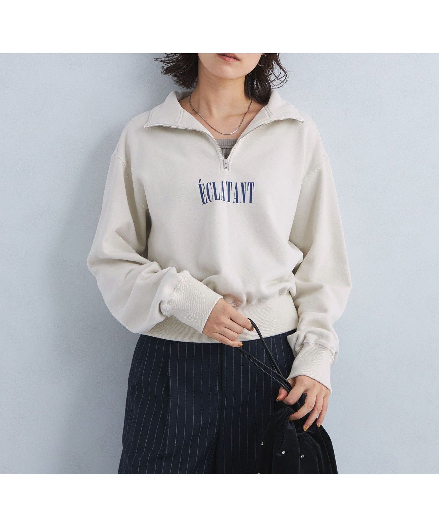 【ユナイテッドアローズ/UNITED ARROWS】のロゴ ハーフジップ スウェット プルオーバー インテリア・キッズ・メンズ・レディースファッション・服の通販 founy(ファニー) ファッション Fashion レディースファッション Fashion for Women トップス・カットソー Cut & Sew Tops レディースパーカー・カジュアルフーディー Casual Hoodies & Sweatshirts カジュアルプルオーバー・ニットトップス Pullovers & Knit Tops / Casual Pullovers スウェット・クルーネックトップス Sweatshirts & Crewnecks / Relaxed Fit Sweat Tops 秋 Autumn コンパクト Compact, Small Size ジップ Zip, Zipper スウェット / スエット Sweatshirt, Sweatwear スマート Smart, Elegant トレンド Trend, Trending Now トレーナー Sweatshirt, Trainer フェミニン Feminine, Girly ボトム Bottoms, Lower Wear ロング Long, Long-Length 冬 Winter / This Winter アウトレット Outlet / Clearance おすすめ Recommended / Our Picks NATURAL|ID: prp329100004775069 ipo3291000000034611781