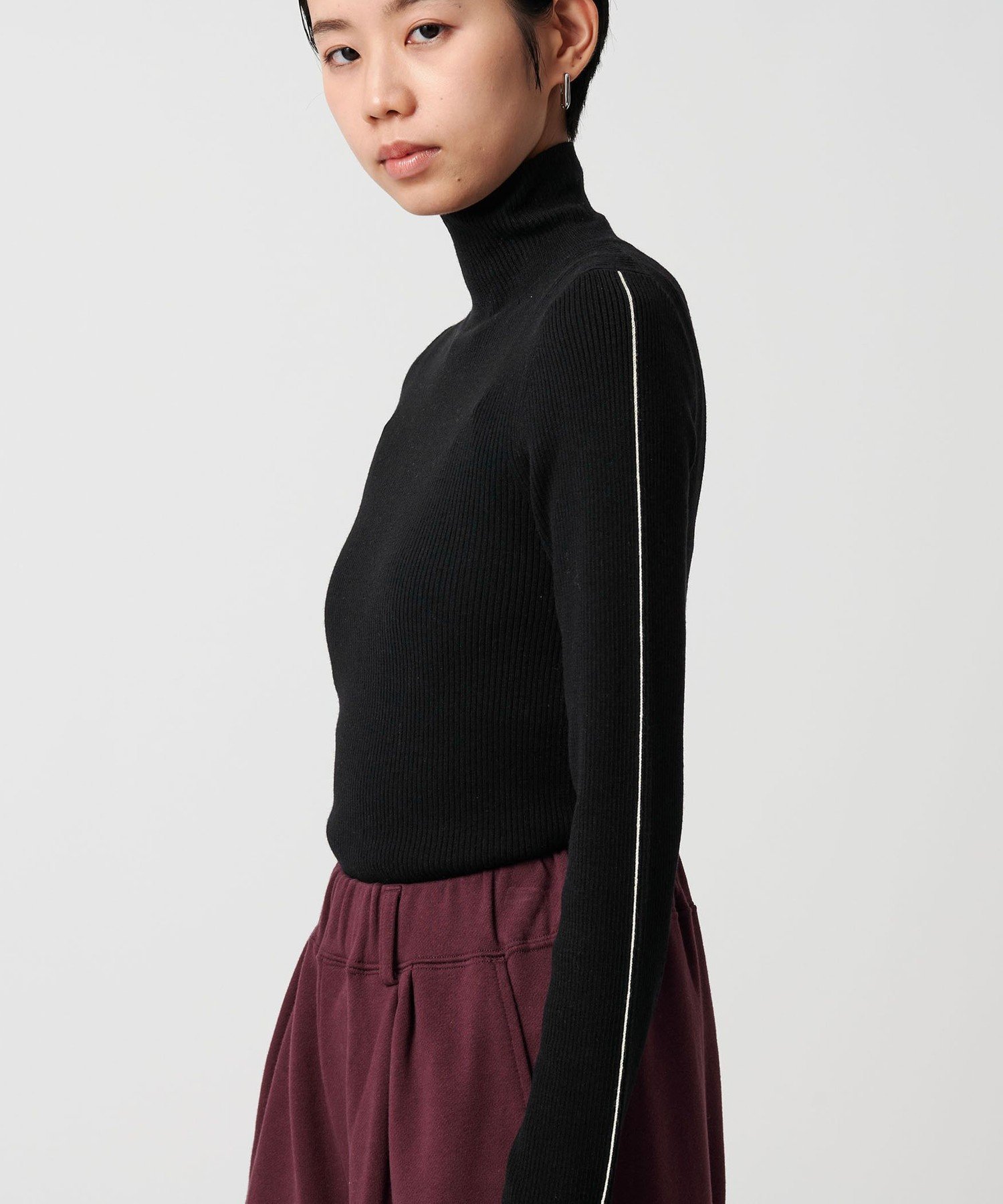 【シテン/CITEN】のCITEN エッセンシャルリブニット インテリア・キッズ・メンズ・レディースファッション・服の通販 founy(ファニー) 　ファッション　Fashion　レディースファッション　Fashion for Women　トップス・カットソー　Cut & Sew Tops　ニット　Knit Tops & Sweaters　インナー　Innerwear　秋　Autumn　クラシカル　Classical, Vintage-Inspired　コンパクト　Compact, Small Size　タートルネック　Turtleneck, High Neck　フィット　Fit, Slim Fit　ベーシック　Basic, Essential　冬　Winter / This Winter　おすすめ　Recommended / Our Picks　BLACK|ID: prp329100004775091 ipo3291000000034612092