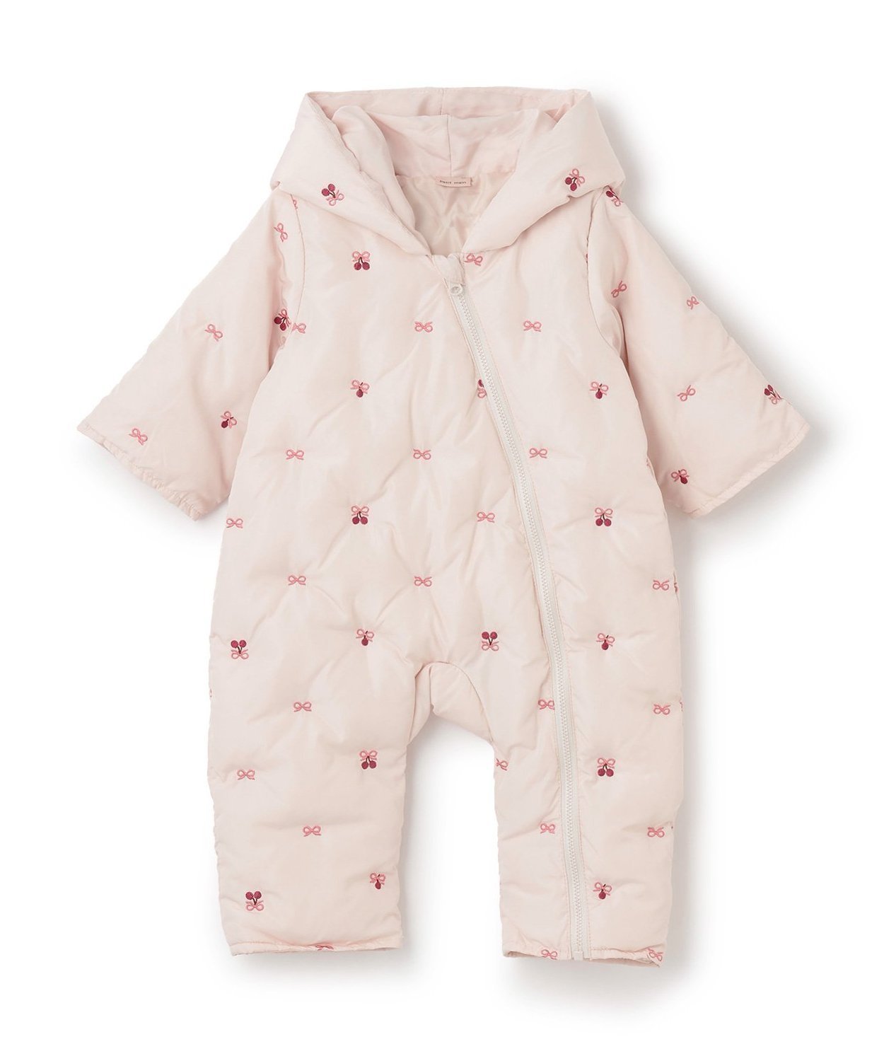 【ナルミヤ オンライン/NARUMIYA ONELINE / KIDS】の【GIRLS】モチーフキルトジャンプスーツ インテリア・キッズ・メンズ・レディースファッション・服の通販 founy(ファニー) 　ファッション　Fashion　キッズファッション　Fashion for Kids　クッション　Cushion, Throw Pillow　スーツ　Suit, Formalwear　ポケット　Pocket, Pocket Detail　ライト ピンク|ID: prp329100004775150 ipo3291000000034702791