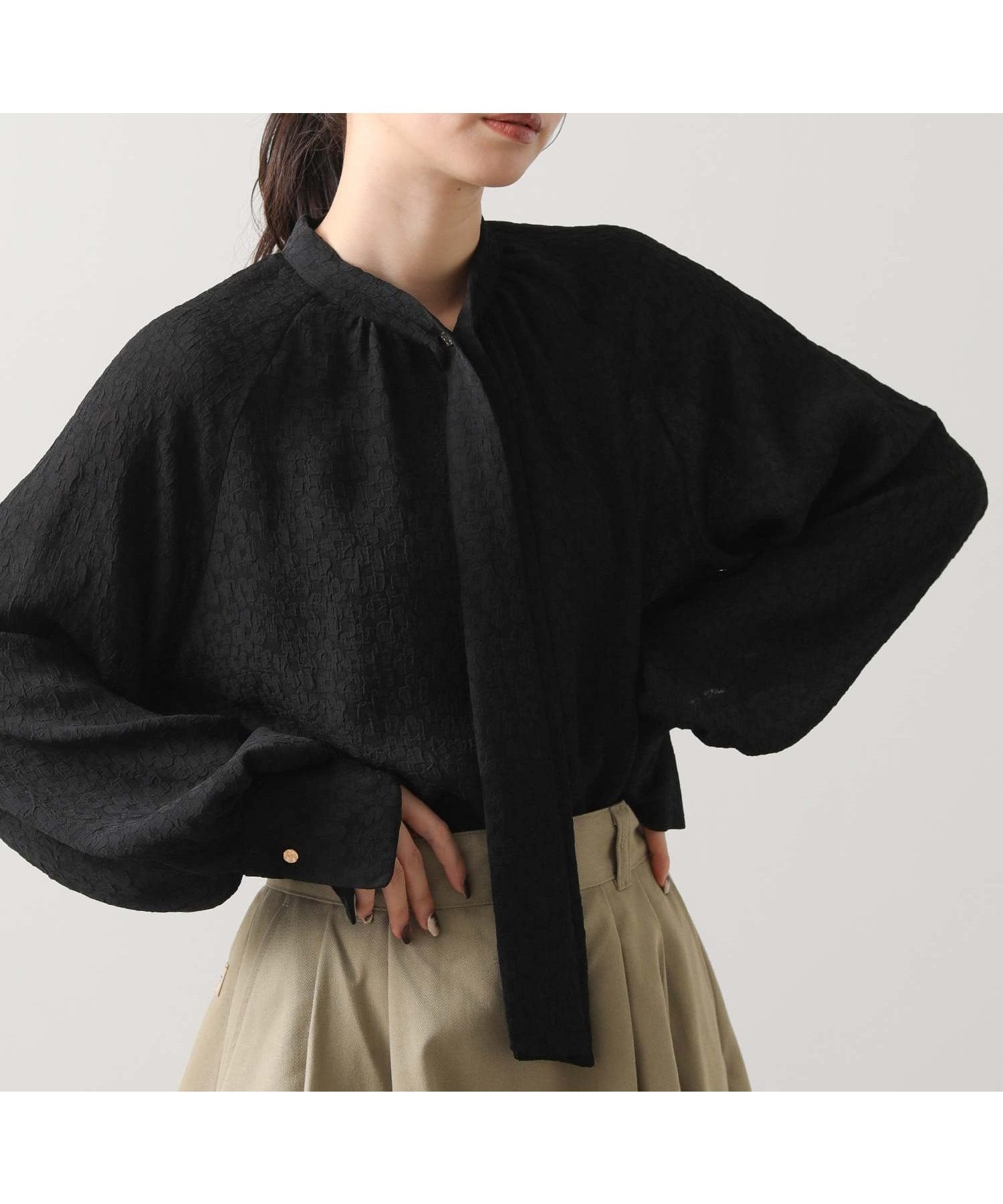 【グレディブリリアン/Gready Brilliant】のGready Brilliant/2_LUシアー花JQタイ インテリア・キッズ・メンズ・レディースファッション・服の通販 founy(ファニー) 　ファッション　Fashion　レディースファッション　Fashion for Women　シアー　Sheer, See-Through　ジャケット　Jacket, Outerwear　バランス　Balance, Style Balance　BLK|ID: prp329100004775158 ipo3291000000034612880