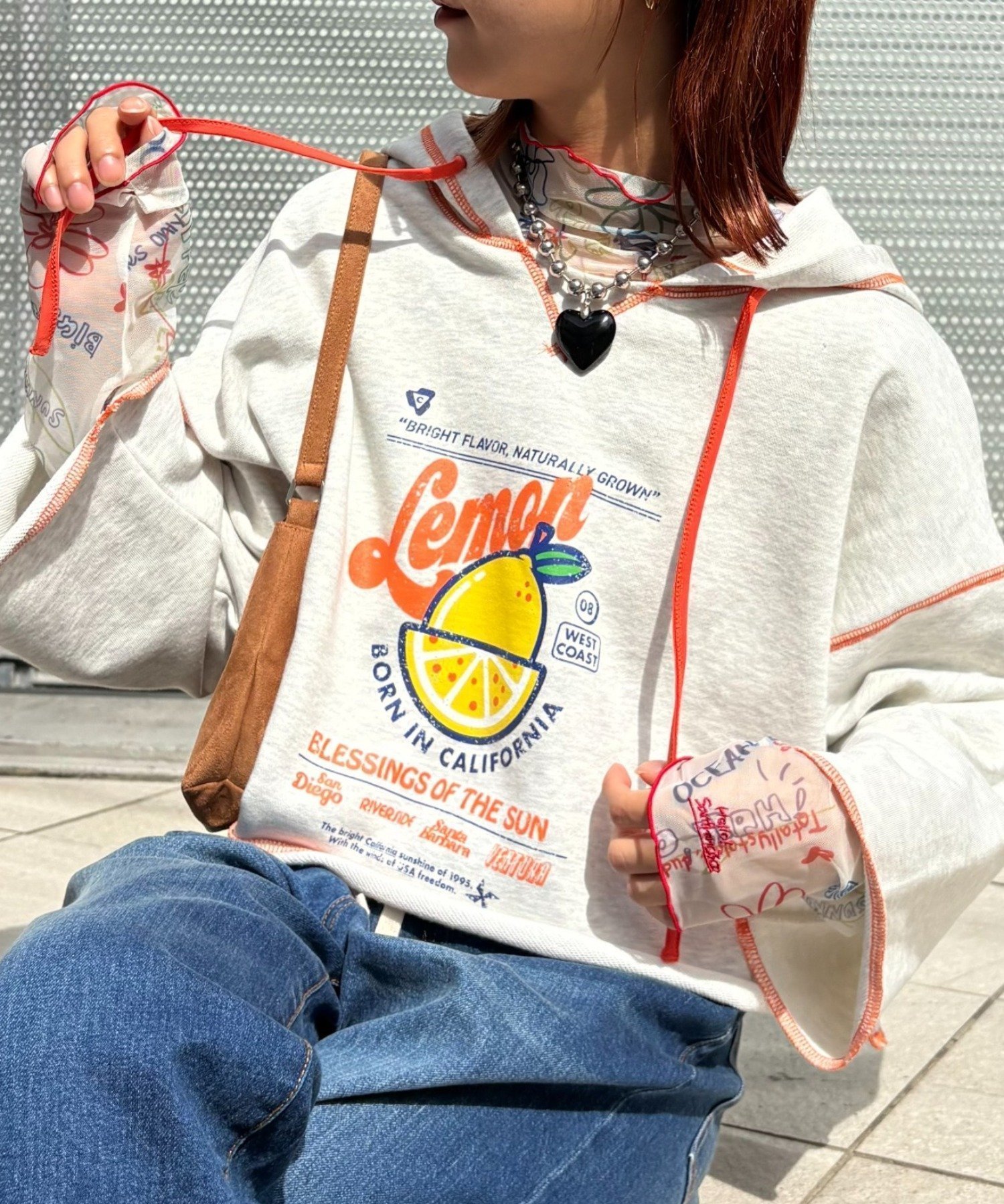 【チャオパニックティピー/CIAOPANIC TYPY】のH.Sフーディープリントパーカー インテリア・キッズ・メンズ・レディースファッション・服の通販 founy(ファニー) 　ファッション　Fashion　レディースファッション　Fashion for Women　トップス・カットソー　Cut & Sew Tops　レディースパーカー・カジュアルフーディー　Casual Hoodies & Sweatshirts　アクセサリー　Fashion Accessories　キャップ　Cap, Baseball Cap　デニム　Denim, Jeans Material　トレンド　Trend, Trending Now　おすすめ　Recommended / Our Picks　グレー|ID: prp329100004775209 ipo3291000000034613377