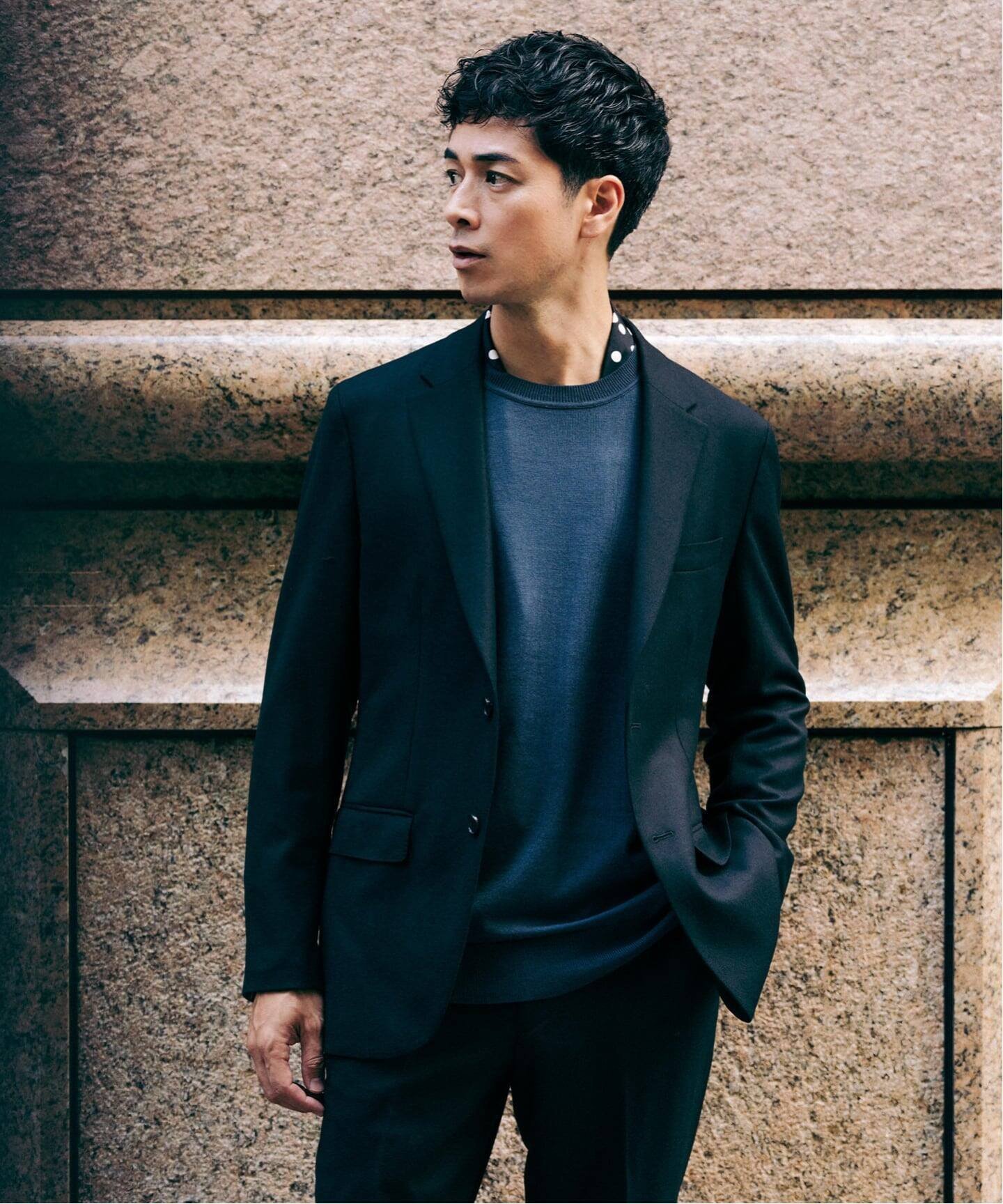 【エディフィス/EDIFICE / MEN】のSUPER 120 s ウールサキソニー 2ボタン ジャケット【セットアップ着用可能】 インテリア・キッズ・メンズ・レディースファッション・服の通販 founy(ファニー) 　ファッション　Fashion　メンズファッション　Fashion for Men　セットアップ　Matching Sets　ジャケット　Jacket, Outerwear　セットアップ　Set-Up, Coordinated Outfit　チェック　Check, Plaid, Tartan　トレンド　Trend, Trending Now　A/W・秋冬　Autumn/Winter　ビジネス 仕事 通勤　Business / Work / Commuting　ブラック|ID: prp329100004775215 ipo3291000000034613451