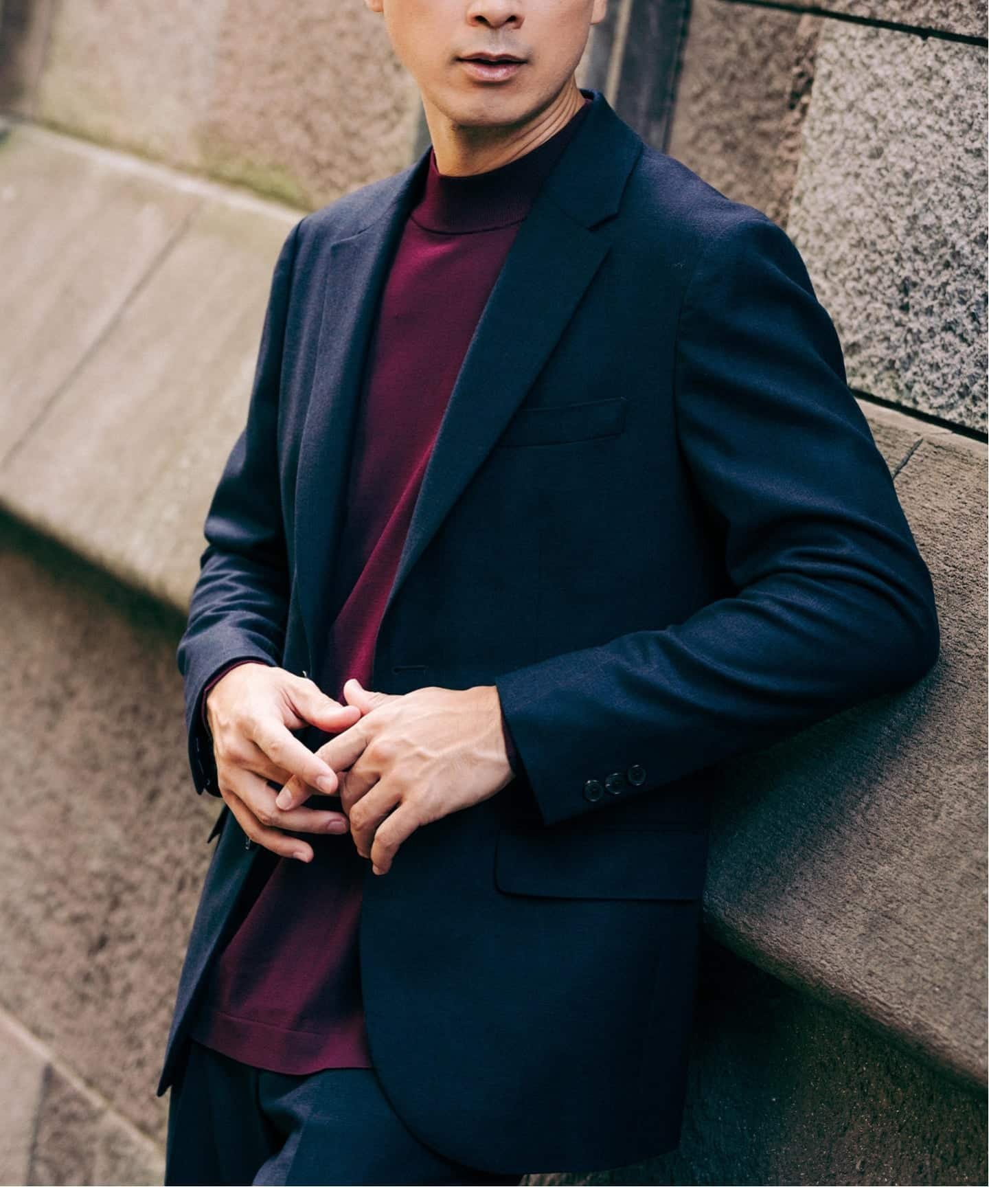 【エディフィス/EDIFICE / MEN】のSUPER 120 s ウールサキソニー 2ボタン ジャケット【セットアップ着用可能】 インテリア・キッズ・メンズ・レディースファッション・服の通販 founy(ファニー) 　ファッション　Fashion　メンズファッション　Fashion for Men　セットアップ　Matching Sets　ジャケット　Jacket, Outerwear　セットアップ　Set-Up, Coordinated Outfit　チェック　Check, Plaid, Tartan　トレンド　Trend, Trending Now　A/W・秋冬　Autumn/Winter　ビジネス 仕事 通勤　Business / Work / Commuting　ネイビー A|ID: prp329100004775215 ipo3291000000034613456