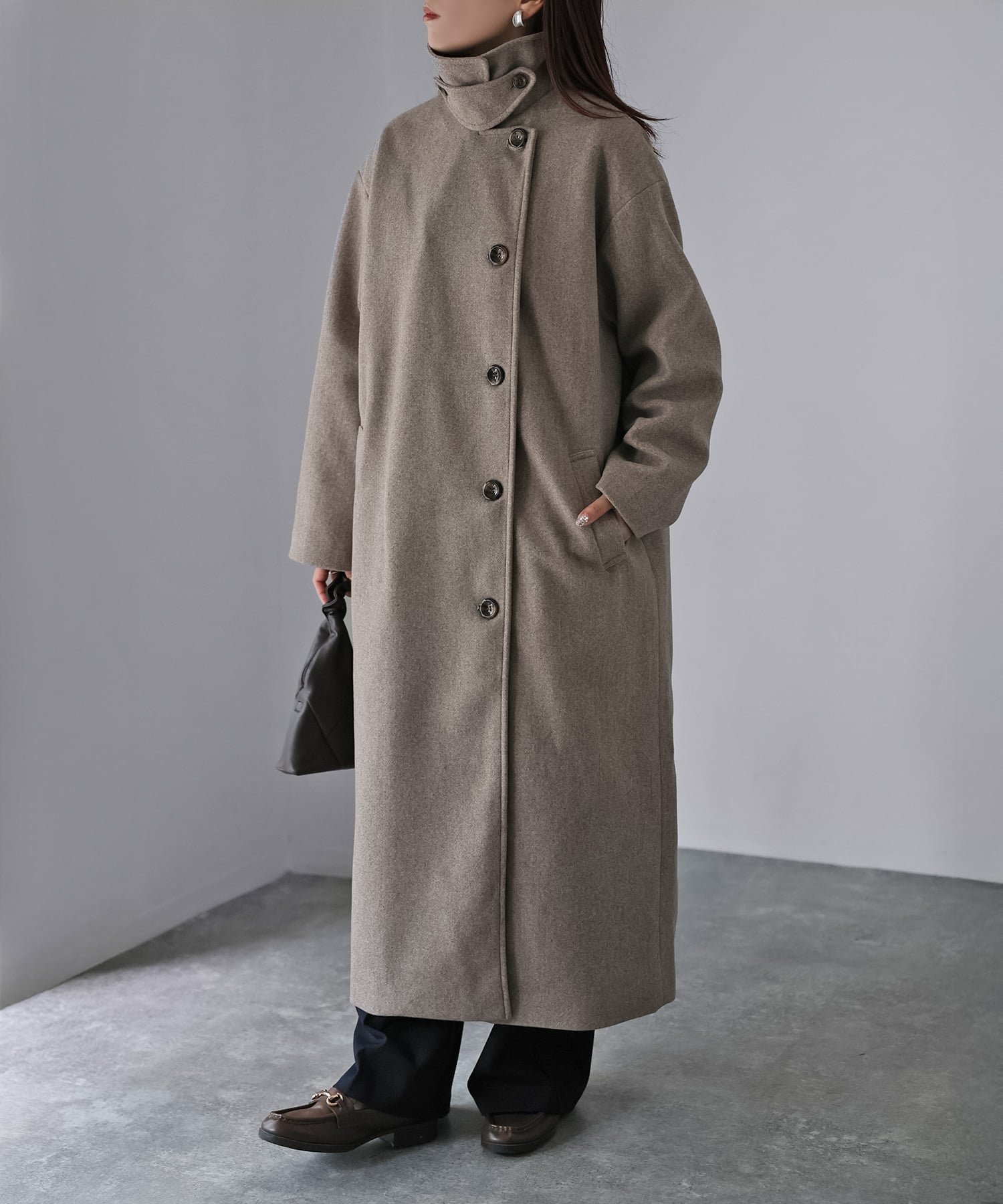 【リベリー/Riberry】の3Wayカラーロングコート インテリア・キッズ・メンズ・レディースファッション・服の通販 founy(ファニー) ファッション Fashion レディースファッション Fashion for Women アウター Coat / Outerwear Collection コート・ロングコート・ピーコート Long Coats, Peacoats & More ショルダー Shoulder, Shoulder Strap シンプル Simple, Minimal スタンド Stand Collar, Upright Stand ドロップ Drop Shoulder, Dropped Style パターン Pattern, Design Print ビッグ Big, Oversized ベーシック Basic, Essential ポケット Pocket, Pocket Detail 防寒 Cold Protection, Winter-Ready ロング Long, Long-Length 冬 Winter / This Winter ビジネス 仕事 通勤 Business / Work / Commuting 杢ブラウン|ID: prp329100004775707 ipo3291000000035086661