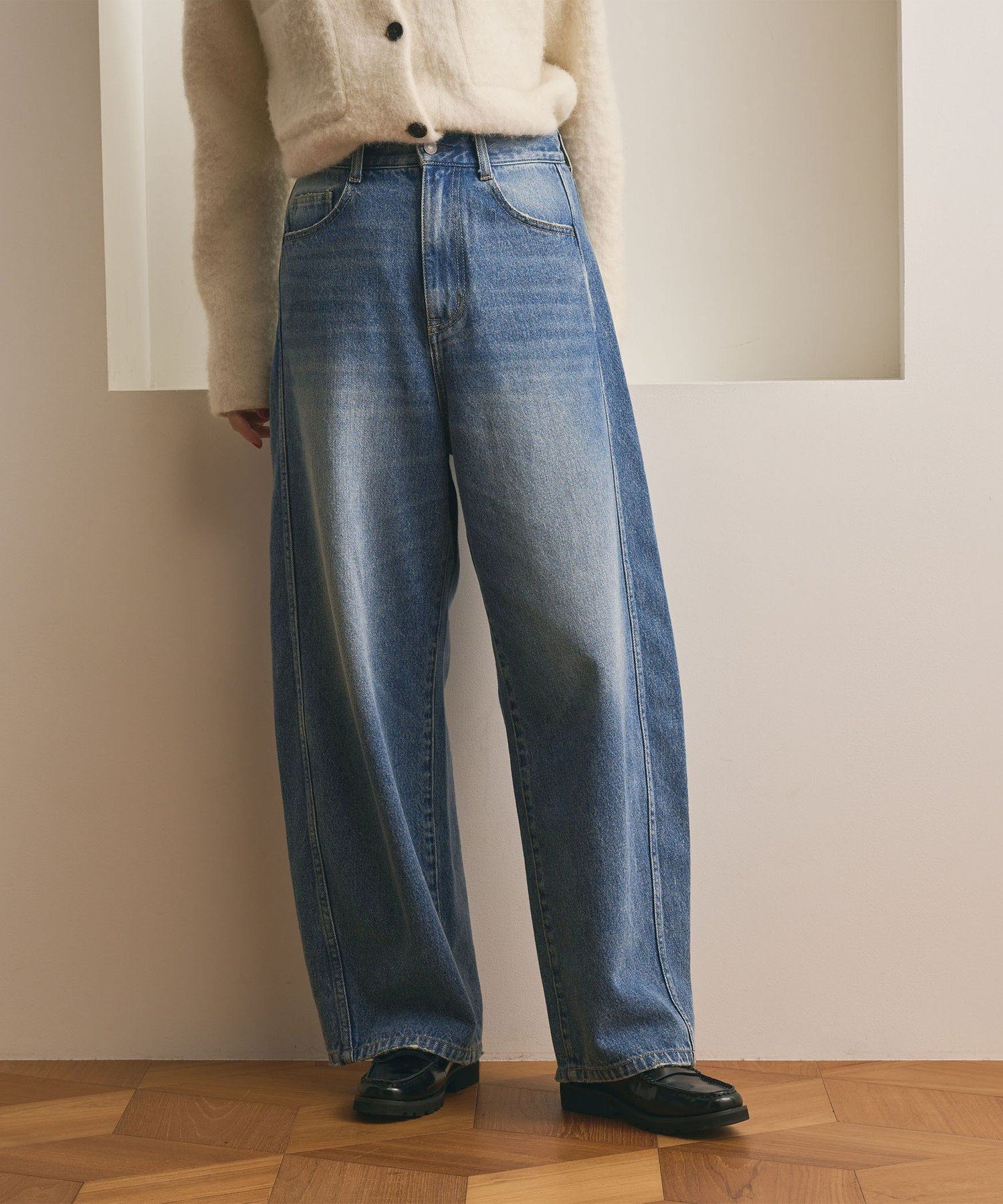 【ビューティ&ユース ユナイテッドアローズ/BEAUTY&YOUTH / UNITED ARROWS】のコットンデニム カーブパンツ インテリア・キッズ・メンズ・レディースファッション・服の通販 founy(ファニー) ファッション Fashion レディースファッション Fashion for Women パンツ Pants & Trousers ジャケット Jacket, Outerwear デニム Denim, Jeans Material トレンド Trend, Trending Now フォルム Silhouette, Form COBALT|ID: prp329100004775729 ipo3291000000034867167