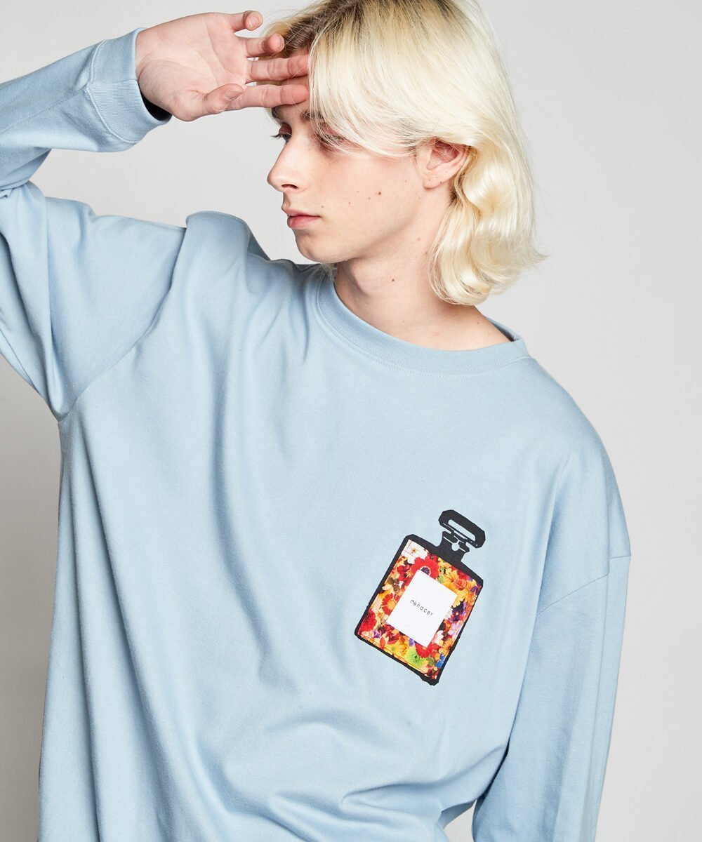 【レアセル/rehacer】のrehacer Dress Perfume Loose Fit L/S T インテリア・キッズ・メンズ・レディースファッション・服の通販 founy(ファニー) 　ファッション　Fashion　レディースファッション　Fashion for Women　ワンピース　Dresses　フォーマル・パーティードレス・結婚式用ドレス　Elegant & Casual Dresses　インナー　Innerwear　カットソー　Cut and Sewn Top　グラフィック　Graphic, Graphic Design　シンプル　Simple, Minimal　スリーブ　Sleeve, Long Sleeve / Short Sleeve　トレンド　Trend, Trending Now　ポケット　Pocket, Pocket Detail　ロング　Long, Long-Length　Blue|ID: prp329100004775731 ipo3291000000034620103