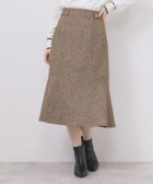 【インデックス/INDEX】のマーメイドフレアスカート【洗濯機OK/防シワ】 人気、トレンドファッション・服の通販 founy(ファニー) ファッション Fashion レディースファッション Fashion for Women スカート Skirts Aライン・フレアスカート A-Line & Flared Skirts スタイリッシュ Stylish, Fashionable スマート Smart, Elegant チェック Check, Plaid, Tartan ツイード／ツィード Choker, Choker Necklace トレンド Trend, Trending Now フェミニン Feminine, Girly フレア Flare, Flared ポケット Pocket, Pocket Detail 無地 Plain, Solid Color エレガント 上品 Elegant thumbnail ブラウン|ID: prp329100004775799 ipo3291000000034621034