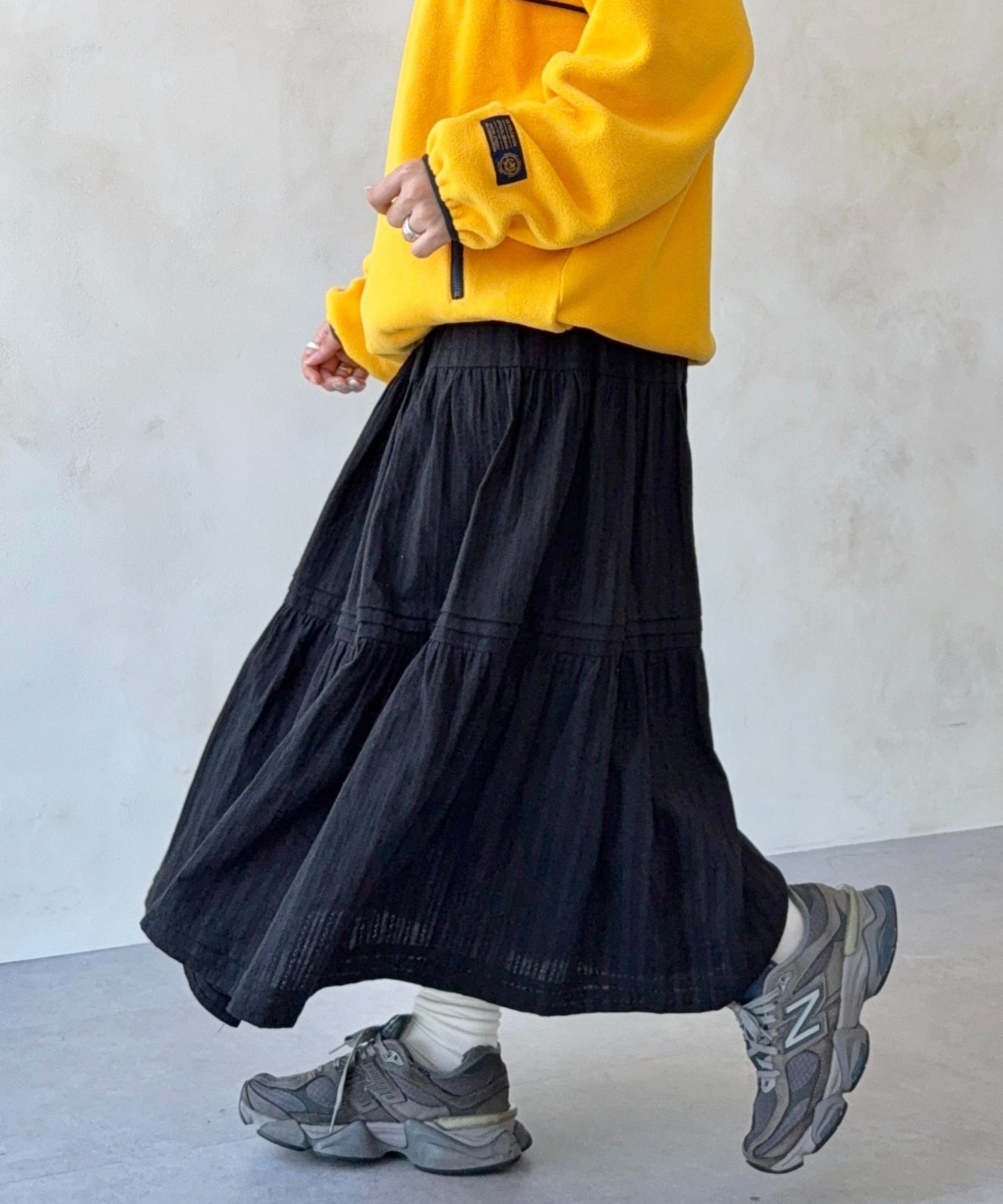 【シーピーシーエム/CPCM】の裏地起毛レーススカート インテリア・キッズ・メンズ・レディースファッション・服の通販 founy(ファニー) 　ファッション　Fashion　レディースファッション　Fashion for Women　スカート　Skirts　秋　Autumn　カーディガン　Cardigan, Knitwear　ガーリー　Girly, Feminine Style　スウェット / スエット　Sweatshirt, Sweatwear　デニム　Denim, Jeans Material　トレンド　Trend, Trending Now　ポケット　Pocket, Pocket Detail　レース　Lace, Lace Fabric　おすすめ　Recommended / Our Picks　ブラック|ID: prp329100004775801 ipo3291000000034621059