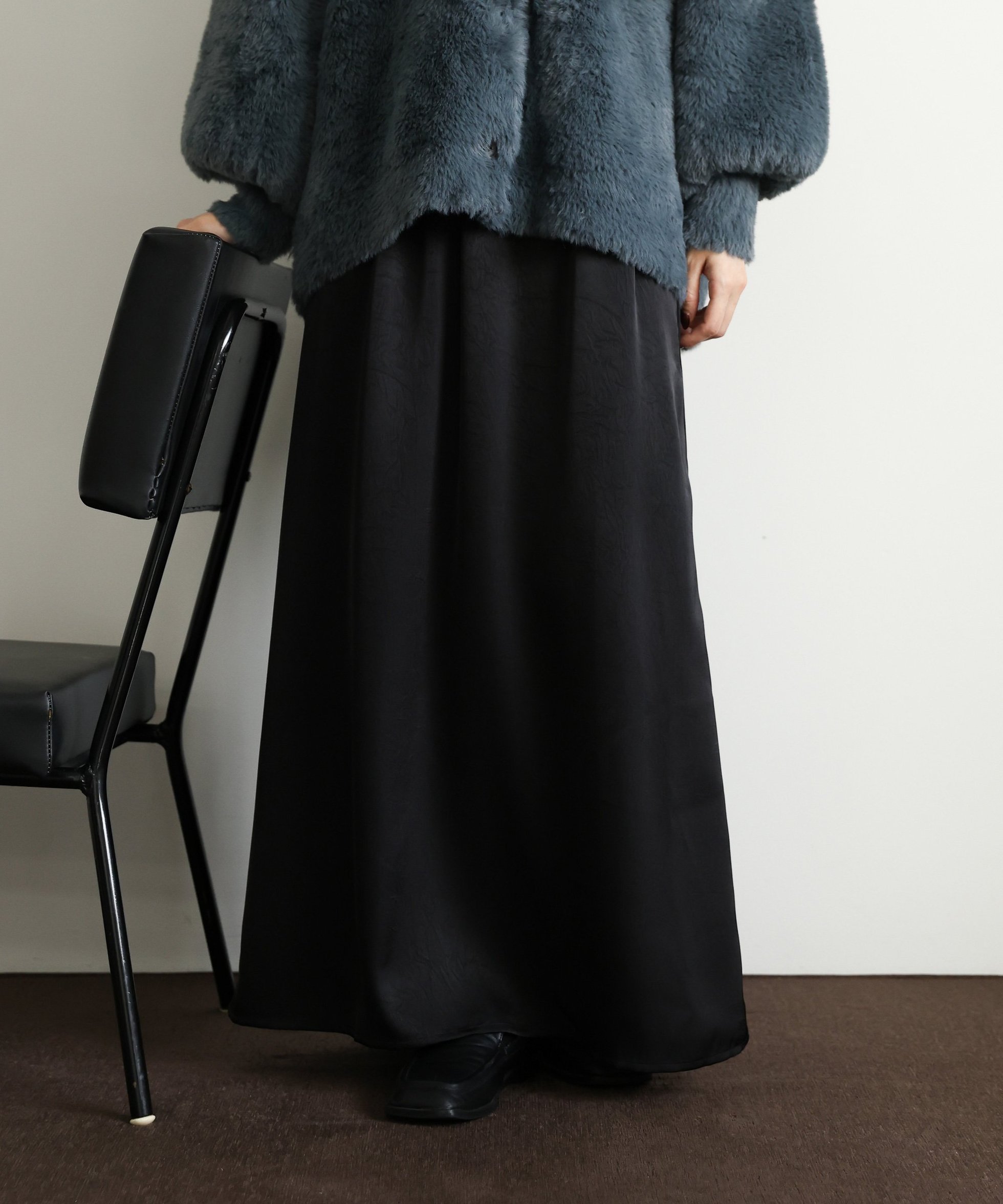 【セレクトモカ/SELECT MOCA】の【Et】Satin Washer Narrow Skirt インテリア・キッズ・メンズ・レディースファッション・服の通販 founy(ファニー) ファッション Fashion レディースファッション Fashion for Women スカート Skirts サテン Satin, Glossy Fabric ジャケット Jacket, Outerwear スウェット / スエット Sweatshirt, Sweatwear ボトム Bottoms, Lower Wear マニッシュ Mannish, Boyish ワッシャー Washer, Crinkled Finish エレガント 上品 Elegant 洗える Machine Washable ブラック-990|ID: prp329100004775826 ipo3291000000034621329