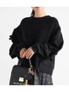 【ヴァン/Vin】の異素材切り替えデザインスリーブプルオーバー 人気、トレンドファッション・服の通販 founy(ファニー) ファッション Fashion レディースファッション Fashion for Women トップス・カットソー Cut & Sew Tops カジュアルプルオーバー・ニットトップス Pullovers & Knit Tops / Casual Pullovers アシンメトリー Asymmetrical Style スウェット / スエット Sweatshirt, Sweatwear スリーブ Sleeve, Long Sleeve / Short Sleeve ドッキング Docking, Mixed Material リボン Ribbon, Bow ワイド Wide, Wide Fit thumbnail ブラック|ID: prp329100004775870 ipo3291000000034698541