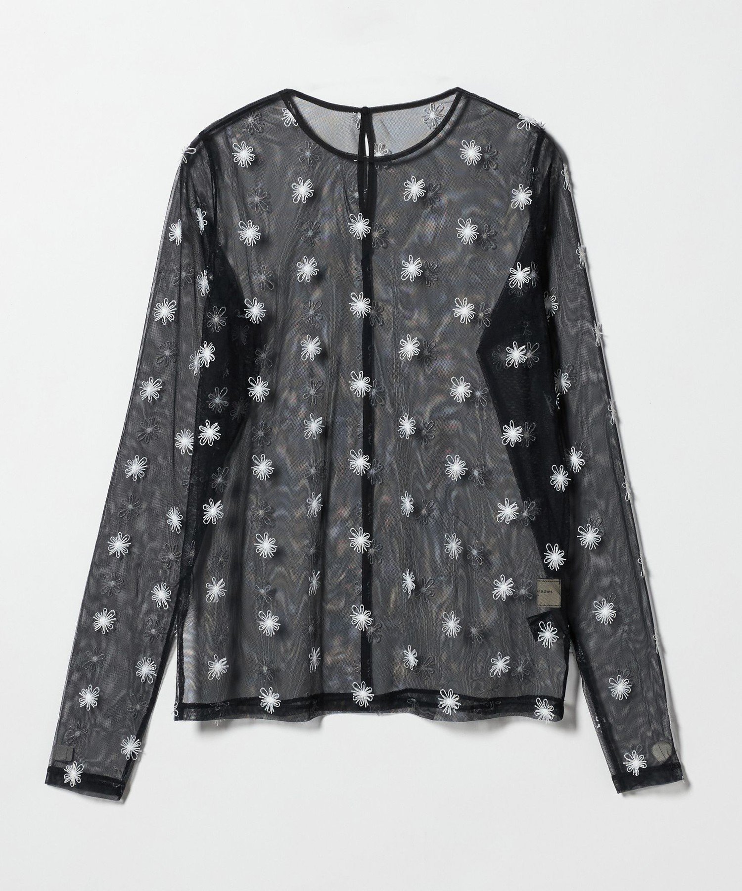 【ユナイテッドアローズ/UNITED ARROWS】のチュールフラワー カットソー -ウォッシャブル- 人気、トレンドファッション・服の通販 founy(ファニー) 　ファッション　Fashion　レディースファッション　Fashion for Women　トップス・カットソー　Cut & Sew Tops　カットソー・ベーシックTシャツ　Cut-and-Sewn Tops / Stretch Tees & Basics　インナー　Innerwear　ウォッシャブル　Machine Washable　カットソー　Cut and Sewn Top　コンパクト　Compact, Small Size　シンプル　Simple, Minimal　ジャケット　Jacket, Outerwear　センター　Center, Center Line　フィット　Fit, Slim Fit　別注　Limited Edition, Custom Order　おすすめ　Recommended / Our Picks　 other-1|ID: prp329100004775890 ipo3291000000034621709