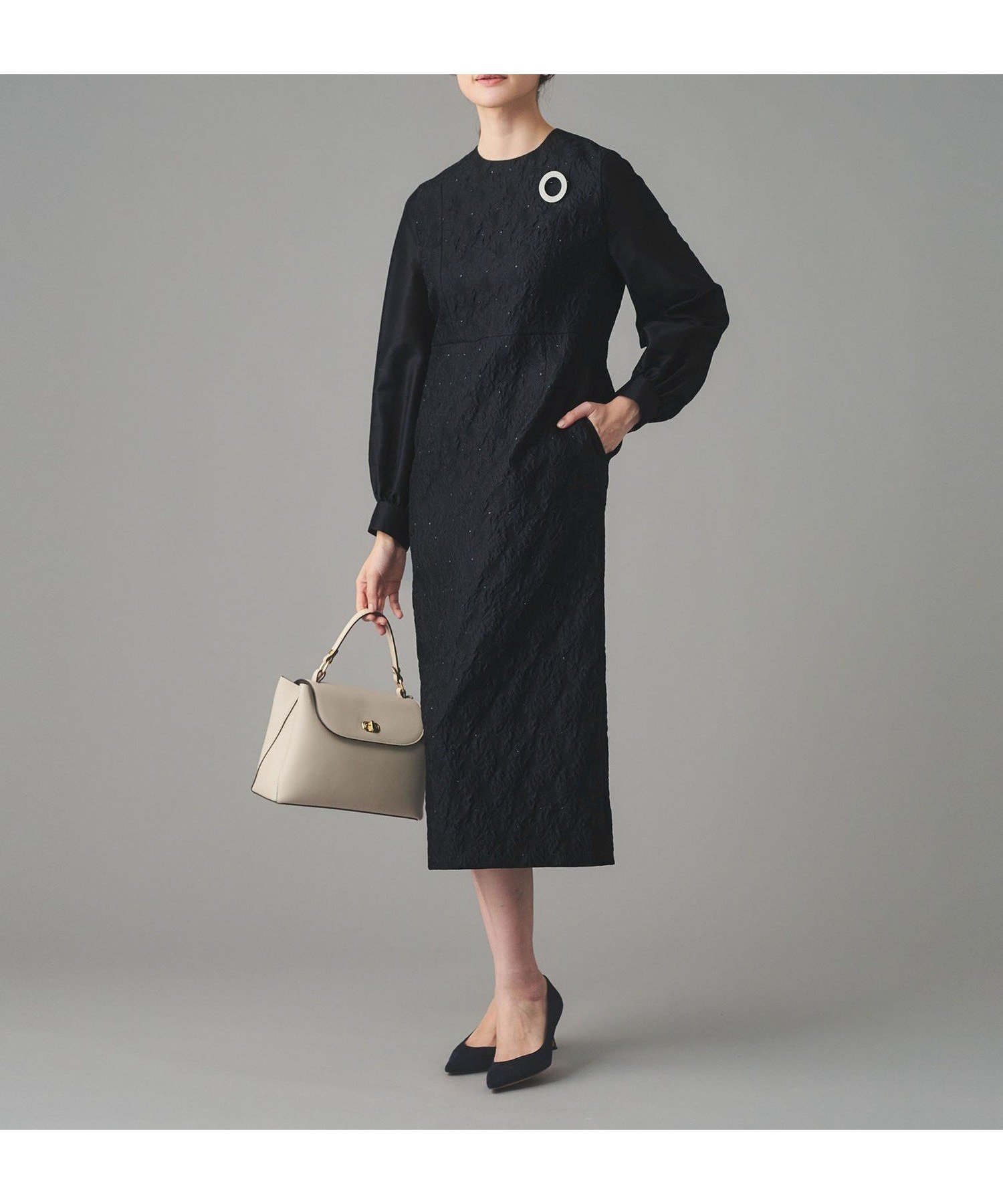 【ユナイテッドアローズ/UNITED ARROWS】のGISHA 2トーン ジャガード ワンピース 人気、トレンドファッション・服の通販 founy(ファニー) 　ファッション　Fashion　レディースファッション　Fashion for Women　ワンピース　Dresses　切替　Switching, Contrast Panel　ジャケット　Jacket, Outerwear　ドット　Polka Dot, Dot Pattern　ベスト　Vest, Waistcoat　別注　Limited Edition, Custom Order　 other-1|ID: prp329100004775898 ipo3291000000035161895