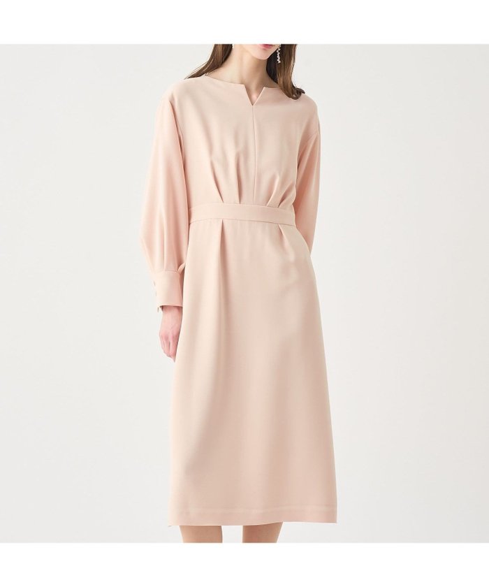 【アナイ/ANAYI】の【Eternal Line 2026】ストレッチクロスキーネック ワンピース インテリア・キッズ・メンズ・レディースファッション・服の通販 founy(ファニー) https://founy.com/ ファッション Fashion レディースファッション Fashion for Women ワンピース Dresses オケージョン Occasion Wear カッティング Cutting Detail コンパクト Compact, Small Size ストレッチ Stretch, Stretchy Fabric スマート Smart, Elegant ダブル Double, Double-Breasted デコルテ Décolleté, Neckline ドロップ Drop Shoulder, Dropped Style バランス Balance, Style Balance 再入荷 Restock / Back in Stock エレガント 上品 Elegant |ID: prp329100004775910 ipo3291000000034802026