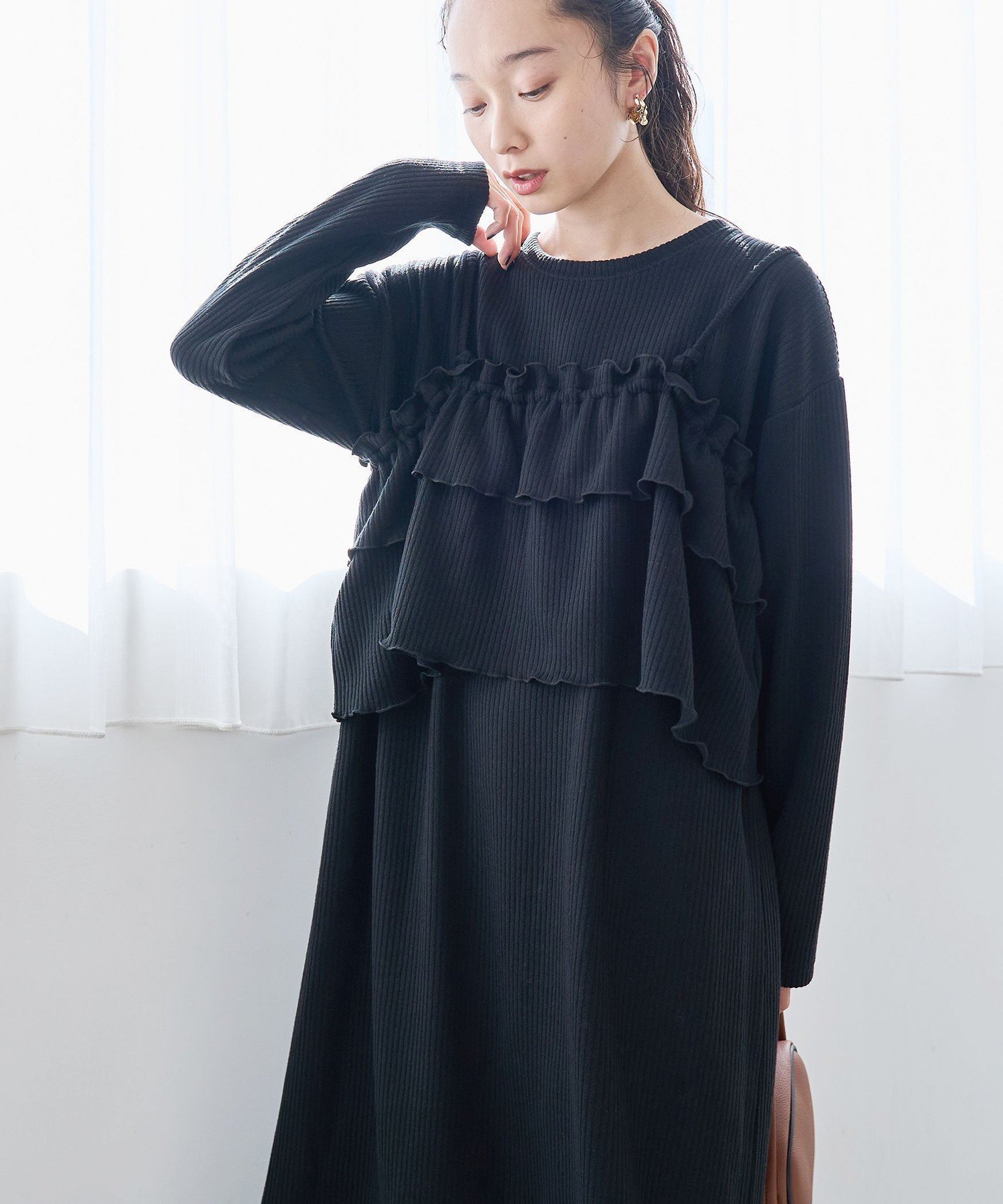 【コーエン/COEN】の【セットアイテム】起毛リブキャミセットワンピース インテリア・キッズ・メンズ・レディースファッション・服の通販 founy(ファニー) 　ファッション　Fashion　レディースファッション　Fashion for Women　ワンピース　Dresses　春　Spring　キャミソール　Camisole, Spaghetti Strap Top　スウェット / スエット　Sweatshirt, Sweatwear　人気　Popular, Best Seller　長袖　Long Sleeve, Full Sleeve　バランス　Balance, Style Balance　ポケット　Pocket, Pocket Detail　冬　Winter / This Winter　S/S・春夏　SS, Spring/Summer, Warm Season　おすすめ　Recommended / Our Picks　夏　Summer　BLACK|ID: prp329100004775914 ipo3291000000034621853