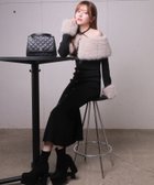 【リップサービス/LIP SERVICE】のLIP SERVICE/ファーオフショルボタンニットワンピース ブラック|ID: prp329100004775920 ipo3291000000035127148