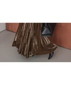 【ラジュール/Lajour】のタックプリーツベロアスカート ブラウン|ID: prp329100004775927 ipo3291000000034622011