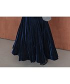 【ラジュール/Lajour】のタックプリーツベロアスカート ブルー|ID: prp329100004775927 ipo3291000000034622013