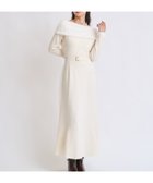 【ノエラ/Noela】のフェザートリム配色ドッキングワンピース オフホワイト|ID: prp329100004775949 ipo3291000000034622142