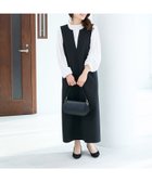 【ルクールブラン/le.coeur blanc】のVネックジャンパースカート 人気、トレンドファッション・服の通販 founy(ファニー) ファッション Fashion レディースファッション Fashion for Women スカート Skirts thumbnail ブラック|ID: prp329100004775955 ipo3291000000034622171
