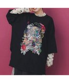 【ゴースローキャラバン/go slow caravan】のScoLar/スカラー レイヤード風裏毛チュニック (WOMENS) 人気、トレンドファッション・服の通販 founy(ファニー) ファッション Fashion レディースファッション Fashion for Women トップス・カットソー Cut & Sew Tops チュニック Tunic, Long Top ドッキング Docking, Mixed Material フロント Front, Front Design プリント Print, Printed Pattern レース Lace, Lace Fabric thumbnail ブラック|ID: prp329100004775965 ipo3291000000034622231