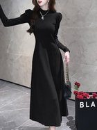 【ドゥーベル/Doux Belle】のハイネックフィットニットワンピース レディース ワンピース 人気、トレンドファッション・服の通販 founy(ファニー) ファッション Fashion レディースファッション Fashion for Women ワンピース Dresses ニットワンピース Knit Dresses ハイネック High Neck, Mock Neck フィット Fit, Slim Fit フレア Flare, Flared 冬 Winter / This Winter 秋 Autumn A/W・秋冬 Autumn/Winter thumbnail ブラック|ID: prp329100004775974 ipo3291000000035191016