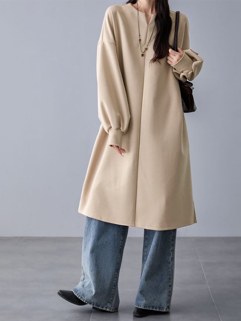 【ドゥーベル/Doux Belle】のギャザー袖チュニックワンピース レディース ワンピース 人気、トレンドファッション・服の通販 founy(ファニー) ファッション Fashion レディースファッション Fashion for Women ワンピース Dresses チュニック Tunic Tops & Dresses ギャザー Gathered, Ruffled シンプル Simple, Minimal スリット Slit, Slit Detail チュニック Tunic, Long Top フォルム Silhouette, Form ポケット Pocket, Pocket Detail ラウンド Round, Round Neck 冬 Winter / This Winter 秋 Autumn other-1|ID: prp329100004775976 ipo3291000000034622283