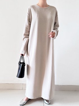 【ドゥーベル/Doux Belle】のラウンドネックニットワンピース レディース ワンピース 人気、トレンドファッション・服の通販 founy(ファニー) ファッション Fashion レディースファッション Fashion for Women ワンピース Dresses ニットワンピース Knit Dresses ラウンド Round, Round Neck ロング Long, Long-Length 春 Spring 秋 Autumn |ID:prp329100004775978