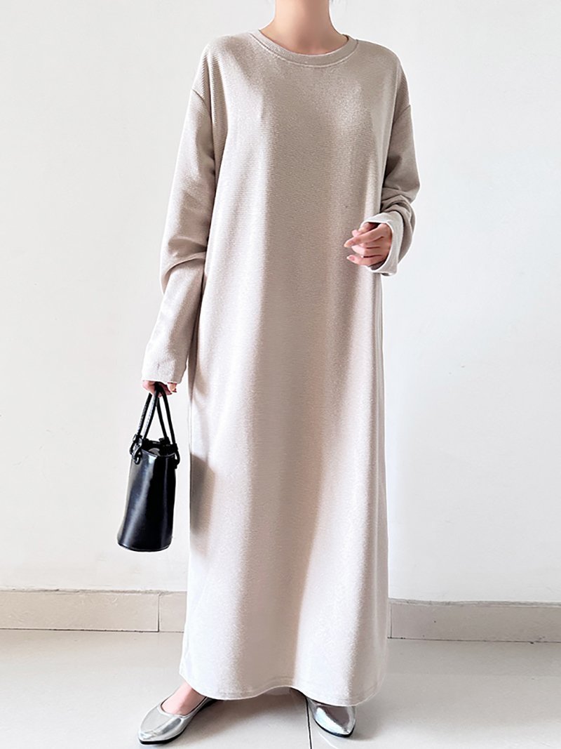 【ドゥーベル/Doux Belle】のラウンドネックニットワンピース レディース ワンピース 人気、トレンドファッション・服の通販 founy(ファニー) ファッション Fashion レディースファッション Fashion for Women ワンピース Dresses ニットワンピース Knit Dresses ラウンド Round, Round Neck ロング Long, Long-Length 春 Spring 秋 Autumn other-1|ID: prp329100004775978 ipo3291000000034622300