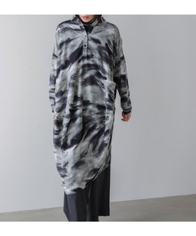 【バブ ブージュルード/Bab Bou Jeloud】のまだら柄ドレープワンピース 人気、トレンドファッション・服の通販 founy(ファニー) ファッション Fashion レディースファッション Fashion for Women ワンピース Dresses ポケット Pocket, Pocket Detail 再入荷 Restock / Back in Stock |ID:prp329100004775979