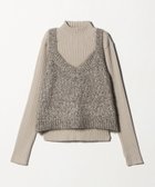 【ユナイテッドアローズ/UNITED ARROWS】のフェザーミックス キャミ+ハイネックニット A DAY IN THE LIFE 人気、トレンドファッション・服の通販 founy(ファニー) ファッション Fashion レディースファッション Fashion for Women トップス・カットソー Cut & Sew Tops ニット Knit Tops & Sweaters キャミソール&ノースリーブ Camisoles & Sleeveless Tops インナー Innerwear キャミ Camisole, Cami Top キャミソール Camisole, Spaghetti Strap Top シンプル Simple, Minimal トレンド Trend, Trending Now ハイネック High Neck, Mock Neck バランス Balance, Style Balance フェザー Feather, Feather Detail ベーシック Basic, Essential ミックス Mix, Mixed Style メランジ Melange, Mixed Yarn リブニット Rib Knit, Ribbed Knit ワイド Wide, Wide Fit アウトレット Outlet / Clearance ビジネス 仕事 通勤 Business / Work / Commuting thumbnail BEIGE|ID: prp329100004776004 ipo3291000000034905897