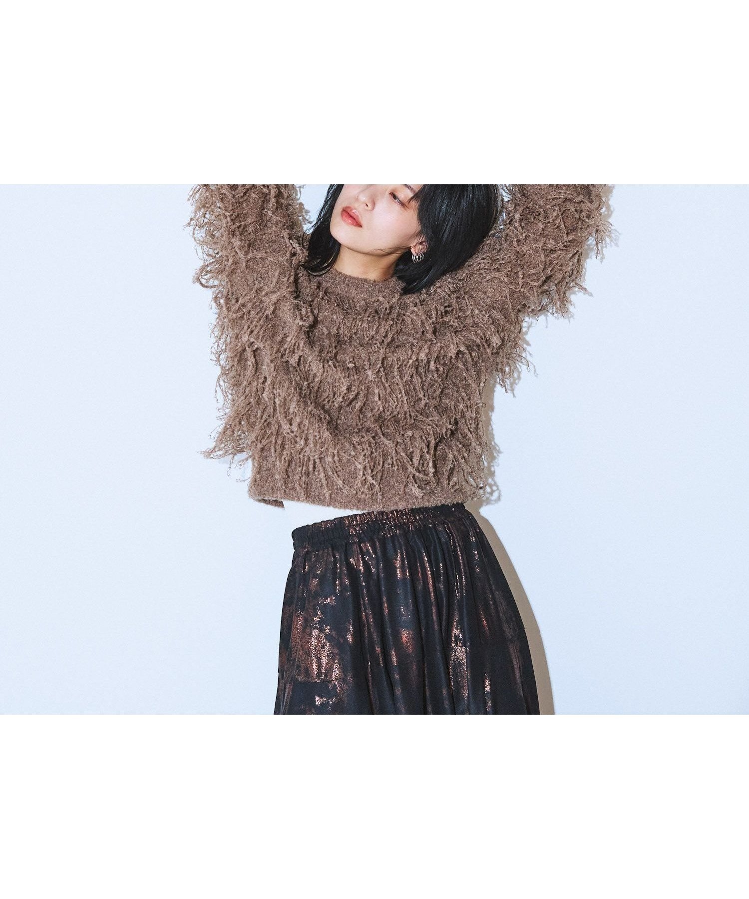 【ジーナシス/JEANASiS】のループフリンジショートプルオーバー インテリア・キッズ・メンズ・レディースファッション・服の通販 founy(ファニー) 　ファッション　Fashion　レディースファッション　Fashion for Women　トップス・カットソー　Cut & Sew Tops　カジュアルプルオーバー・ニットトップス　Pullovers & Knit Tops / Casual Pullovers　おすすめ　Recommended / Our Picks　デニム　Denim, Jeans Material　フェミニン　Feminine, Girly　フレア　Flare, Flared　ボトム　Bottoms, Lower Wear　ランダム　Random, Irregular　ループ　Loop, Loop Knit　ワイド　Wide, Wide Fit　冬　Winter / This Winter　A/W・秋冬　Autumn/Winter　ブラウン系その他|ID: prp329100004776025 ipo3291000000034622920