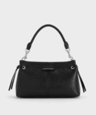 【チャールズ アンド キース/CHARLES & KEITH】のNoane ノアン クリンクルエフェクトドロウストリングトップハンドルバッグ Noir|ID: prp329100004776036 ipo3291000000034623057