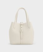 【チャールズ アンド キース/CHARLES & KEITH】のBeryl ベリル リサイクルレザーバケツバッグ Cream|ID: prp329100004776038 ipo3291000000034623062