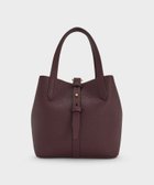 【チャールズ アンド キース/CHARLES & KEITH】のBeryl ベリル リサイクルレザーバケツバッグ WineberryRed|ID: prp329100004776038 ipo3291000000034623065