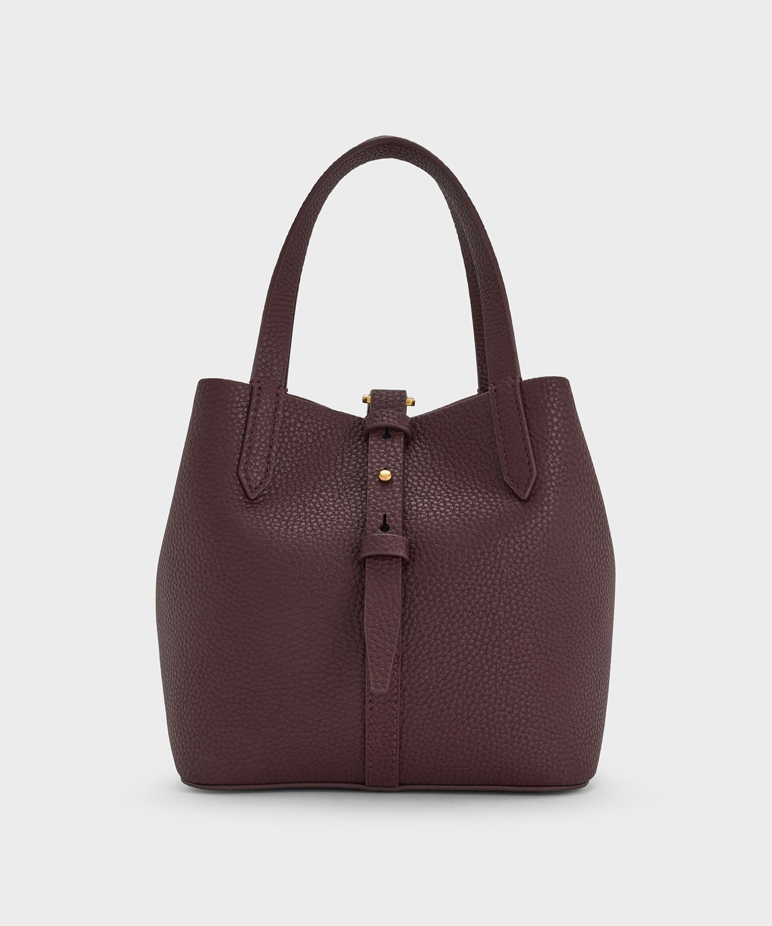 【チャールズ アンド キース/CHARLES & KEITH】のBeryl ベリル リサイクルレザーバケツバッグ インテリア・キッズ・メンズ・レディースファッション・服の通販 founy(ファニー) 　ファッション　Fashion　レディースファッション　Fashion for Women　バッグ　Bags　ダブル　Double, Double-Breasted　WineberryRed|ID: prp329100004776038 ipo3291000000034623065