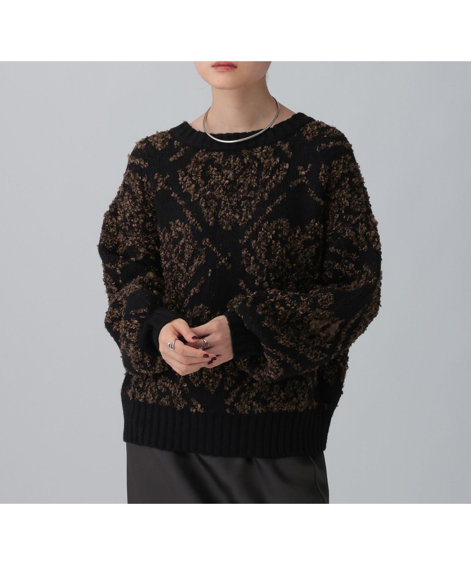 【レプシィム ローリーズファーム/LEPSIM LOWRYS FARM】の3.5ゲージペルシャ柄プルオーバー 人気、トレンドファッション・服の通販 founy(ファニー) 　ファッション　Fashion　レディースファッション　Fashion for Women　トップス・カットソー　Cut & Sew Tops　カジュアルプルオーバー・ニットトップス　Pullovers & Knit Tops / Casual Pullovers　おすすめ　Recommended / Our Picks　ヴィンテージ　Vintage Style　 other-1|ID: prp329100004776039 ipo3291000000034927371