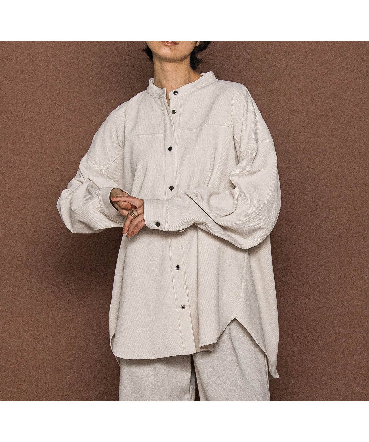 【メイソングレイ/MAYSON GREY】のコーデュロイバックタックシャツ≪手洗い可能≫ インテリア・キッズ・メンズ・レディースファッション・服の通販 founy(ファニー) ファッション Fashion レディースファッション Fashion for Women トップス・カットソー Cut & Sew Tops シャツ・ブラウス・オフィスカジュアル Elegant Blouses & Button-Ups バッグ Bags インナー Innerwear コーデュロイ Corduroy, Cord Fabric ストレッチ Stretch, Stretchy Fabric ストレート Straight, Straight Cut タートル Turtleneck, Turtle Collar 長袖 Long Sleeve, Full Sleeve パターン Pattern, Design Print ボトム Bottoms, Lower Wear ワイド Wide, Wide Fit 冬 Winter / This Winter A/W・秋冬 Autumn/Winter おすすめ Recommended / Our Picks 2025年 2025 2025-2026秋冬・A/W Autumn/Winter 2025–26 AW25–26 オフホワイト|ID: prp329100004776082 ipo3291000000034623526